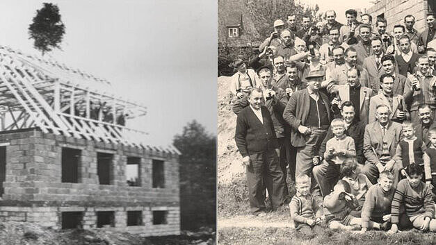 Sportheim Richtfest 1961 Sportheim Richtfest 1961